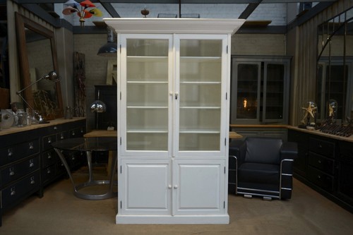 Buffet deux corps blanc 1960