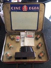 VERY RARE PROJECTOR SUITCASE "CINE EDGA" CIRCA 1936 - 35mm - NOTICES