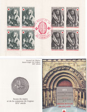 FRANCE - 1 CARNET CROIX ROUGE - 1973 -  RARE - OBLITÉRATION TONNERRE - TTB -