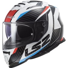 Motorcycle Helmet XXL - LS2 Storm II 2 FF800 Racer - Red Blue