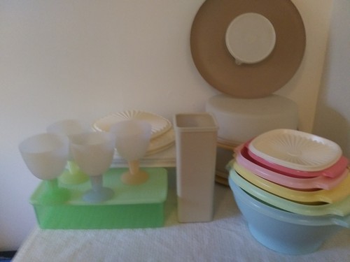 Tupperware large lot with new - tupperware,