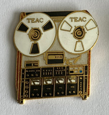 108 - Enamel Pin's RARE VINTAGE TEAC TAPE RECORDER Enamel 1988 U.S.A