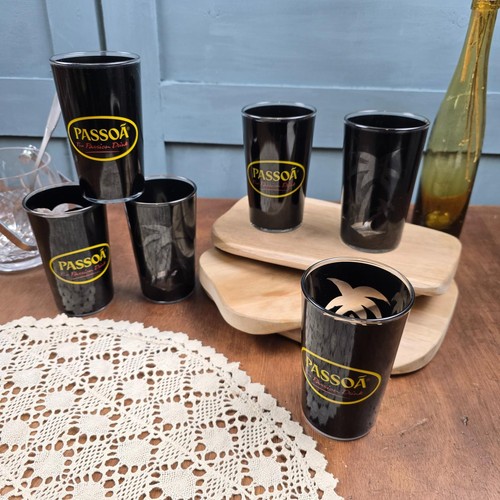 Lot verres passoa noir - de,