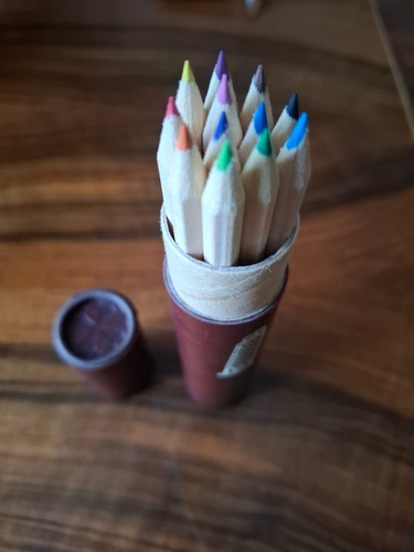 Crayons couleur étuit en - crayons, couleur,