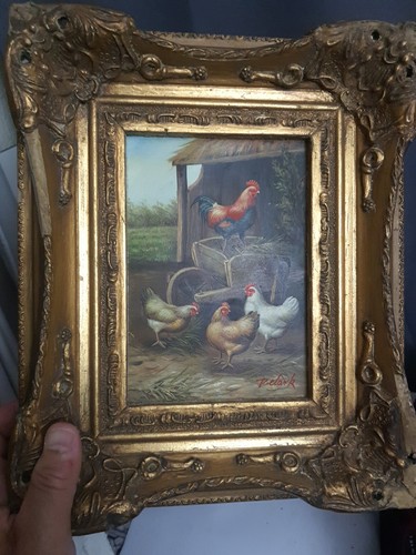 Ancien tableau œuvre art - tableau,