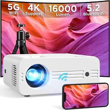 Videoprojecteur Projecteur 5G WiFi Full HD 1080P 4K Bluetooth Rétroprojecteur Fr