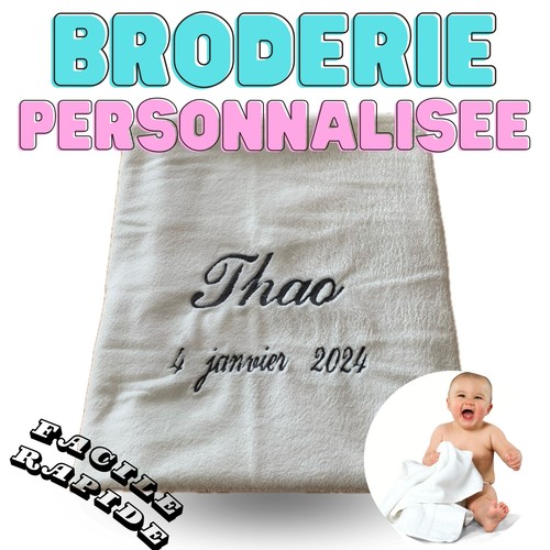 Plaid bébé personnalisé