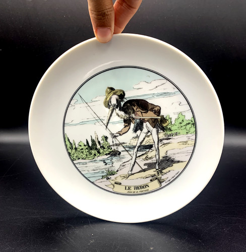 Assiette fables fontaine - de,