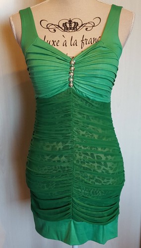 Robe léopard perles taille - et,