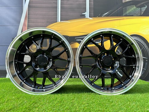 Roues noires bords - +, poli