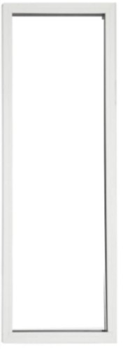 Fixe alu blanc vertical h215 - fixe,