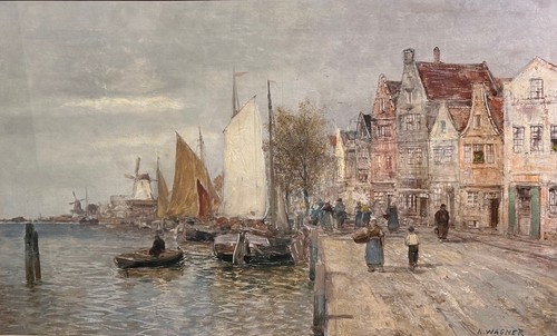Tableau ville hollandaise - , de