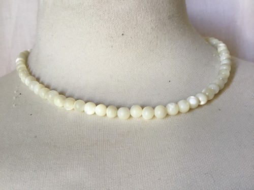 Collier nacre ancienne - collier,
