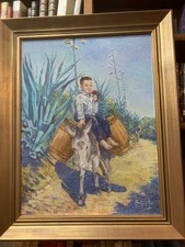 P. SAFER Deux enfants sur un