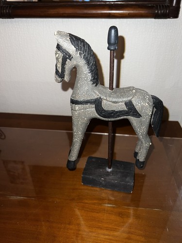 Cheval bois ancienne - en,