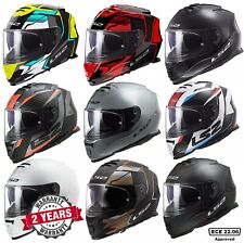 LS2 FF800 STORM II 22.06 DUAL VISOR ACU GOLD FULL FACE MOTORCYCLE CRASH HELMET