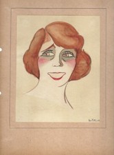 Mistinguett aquarelle originale