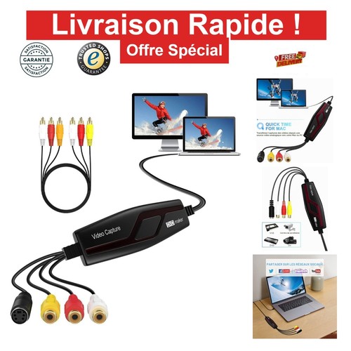 Carte capture vidéo - rca, usb