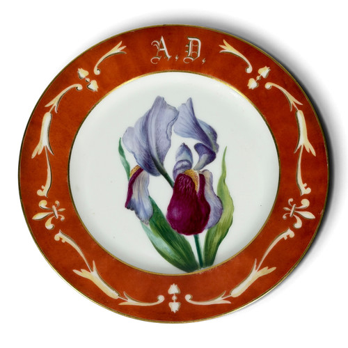 Porcelaine paris assiette - porcelaine,