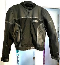 Furygan Womens Lightweight Textile & Leather Motorcycle Jacket Black - Large