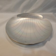 Kensington Aluminum Shell Serving Canape Tray 1930s Vintage Art Deco Style 