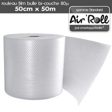 6 Rouleaux de film bulles largeur 0,50m x longueur 50m