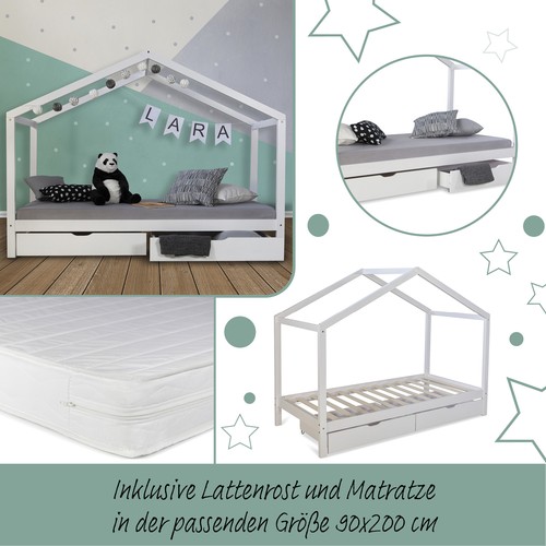 Cadre lit cabane enfant - cadre,