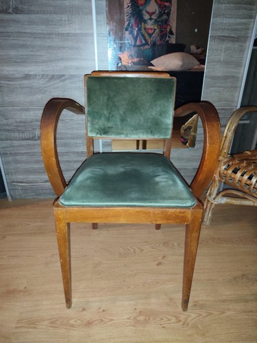 Fauteuil bois tissu - fauteuil, bois/tissu