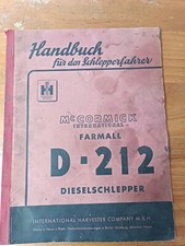 Original MC Cormick D 212 Manual Operating Instructions Tractor Tractor KR