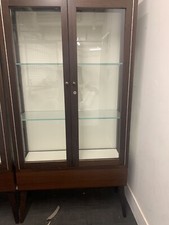 Vitrine En Verre En Acajou
