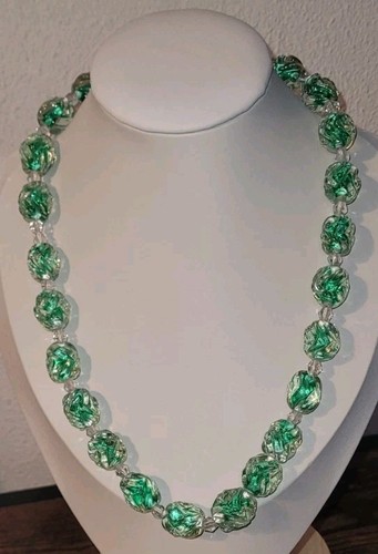 Collier vintage verre murano - verre,