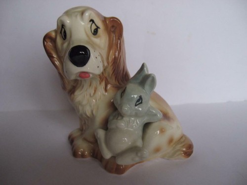 Poterie hornsea chien lapin - et,