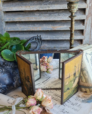 ANCIEN TRIPTYQUE MIROIR DE