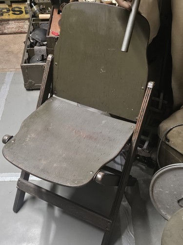 Chaise pliante bois ww2 - chaise,