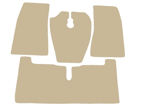 Beige velour tapis - beige, sol