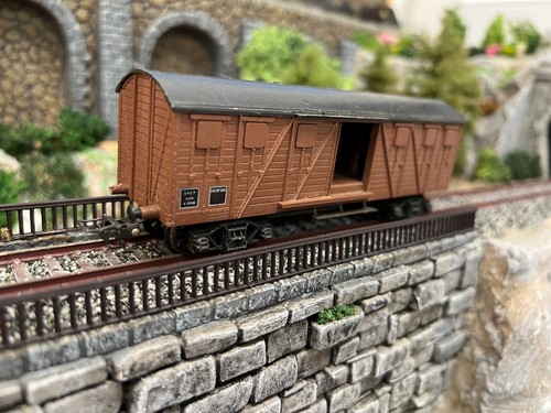 Wagon couvert bogie meccano - couvert,