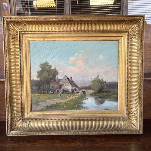 Huile sur toile ancienne
