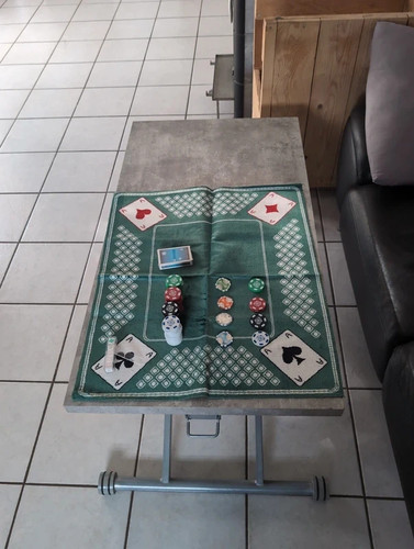 Ancien tapis jeu cartes - ancien,