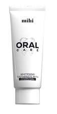 mihi Oral Care. Dentifrice blanchissant au charbon de bois