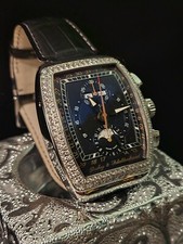 Amazing & Rare Dubey & Schaldenbrand Grand Chrono Astro Diamond Swiss Watch 