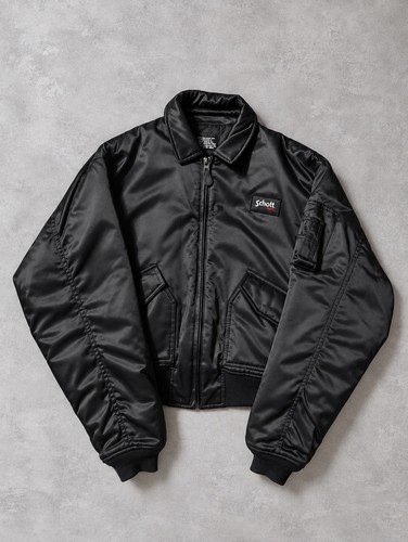 Schott cwu veste bomber noir - schott,