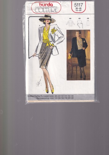 Patron burda couture 5117 - patron,