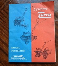 REVUE MANUEL D'ENTRETIEN MOTOCULTEUR MOTOSTANDARD SYSTEME TERRA 1964 / 65