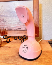 Vintage Ericofon Cobra Telephone Pink Rotary Phone Ericsson Barbie Rare 1960s