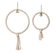 Cage suspendue, jouet à mâcher, pour calopsittes, tourtereaux, jouet debout