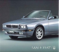 Catalogue Brochure Maserati Spyder 1993 Anglais English Espagnol Espanol