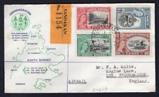 NORTH BORNEO 1956 FDC Cover. Map Cachet. Registered to England