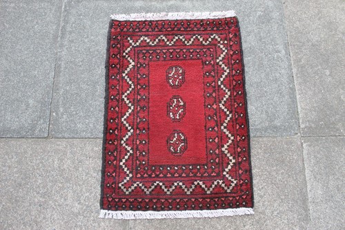 Tapis oriental laine rouge - tapis,