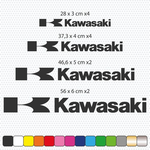 Kawasaki stickers vinyles - -,