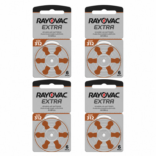 24x rayovac extra 312 piles - 24x,